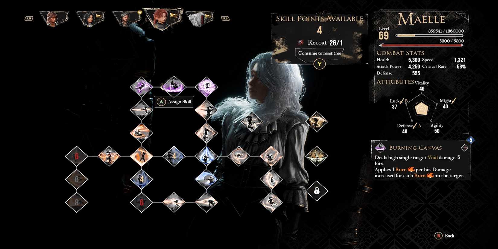 Burning Canvas in Clair Obscur Expedition 33