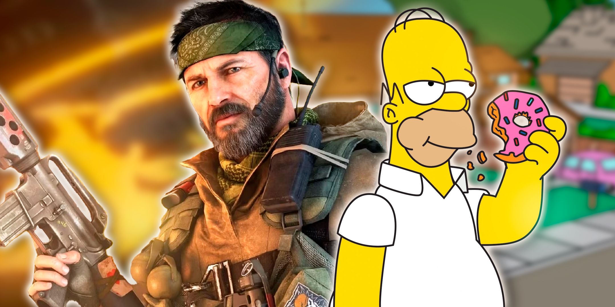 Frank Woods and Homer Simpson