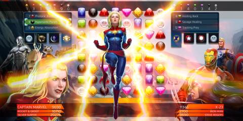 Captain Marvel In Marvel Puzzle Quest