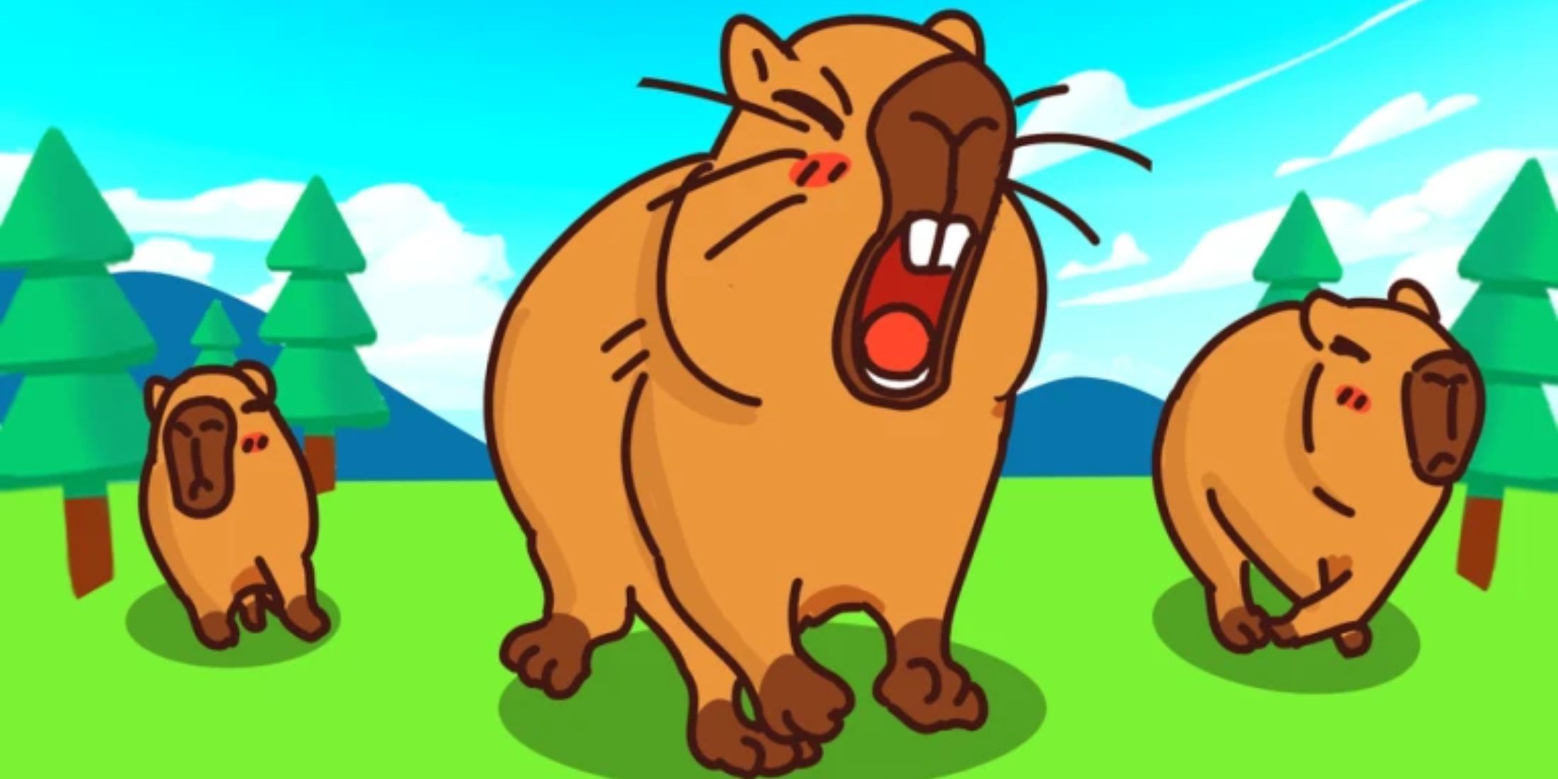 Capybara Run - capybaras