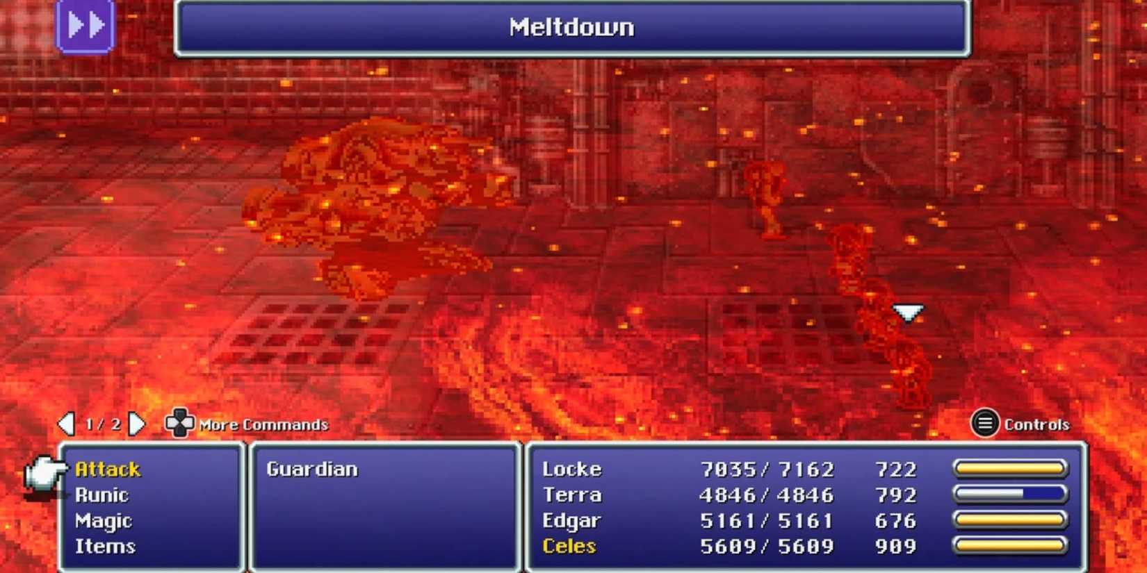 Casting Meltdown in Final Fantasy 6