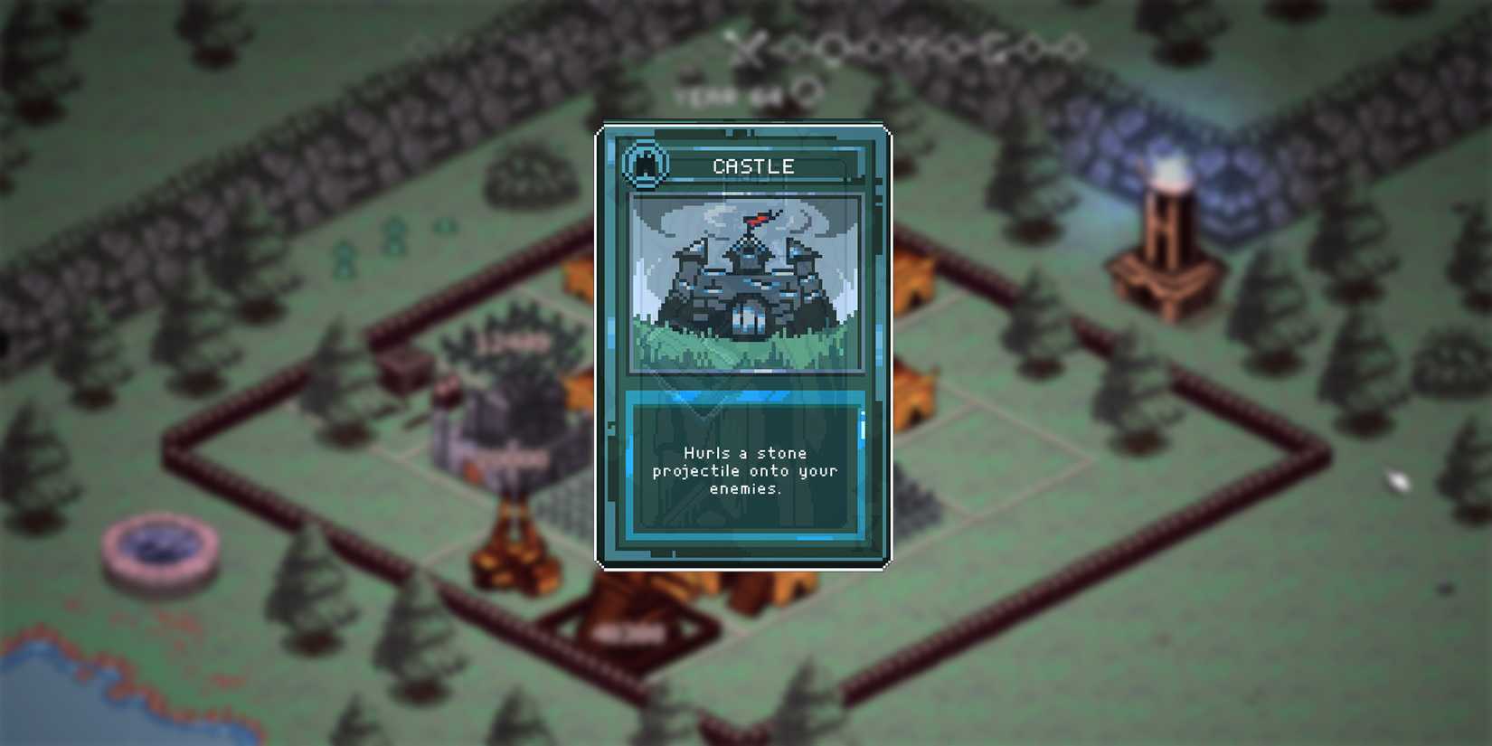 Castle card in nine kings