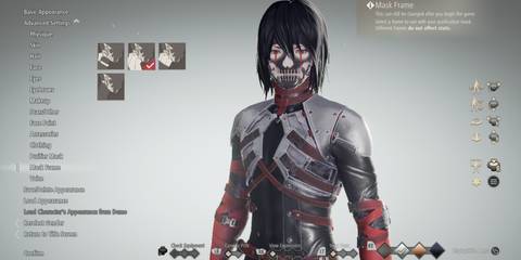 Character creation in Code Vein