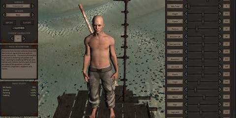 Character creation in Kenshi