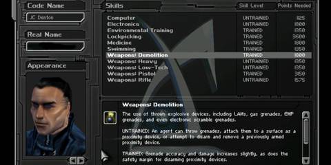 Character creator in Deus Ex