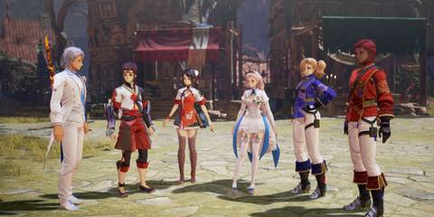 Characters dressed in formal wear in Tales Of Arise
