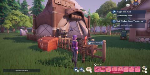 Checking mail in Palia