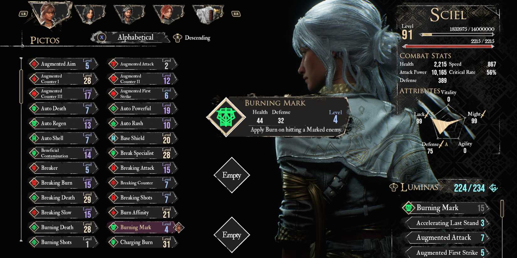 Clair Obscur Expedition 33 - Burning Mark Pictos Sciel