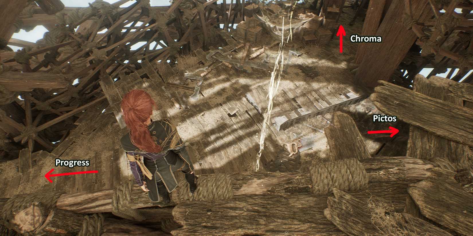 clair-obscur-expedition-33-co-e33-the-reacher-100%-guide-all-collectibles-missables - go down get draining cleanse pictos and chroma