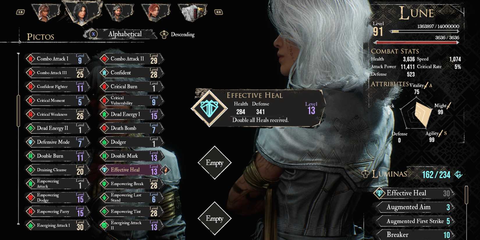 Clair Obscur Expedition 33 - Effective Heal Pictos Lune