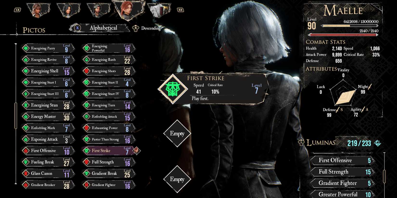 Clair Obscur Expedition 33 First Strike Pictos