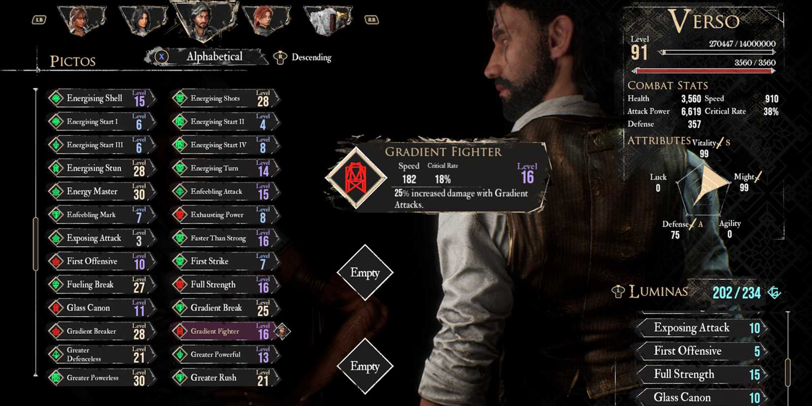 Clair Obscur Expedition 33 Gradient Fighter Pictos