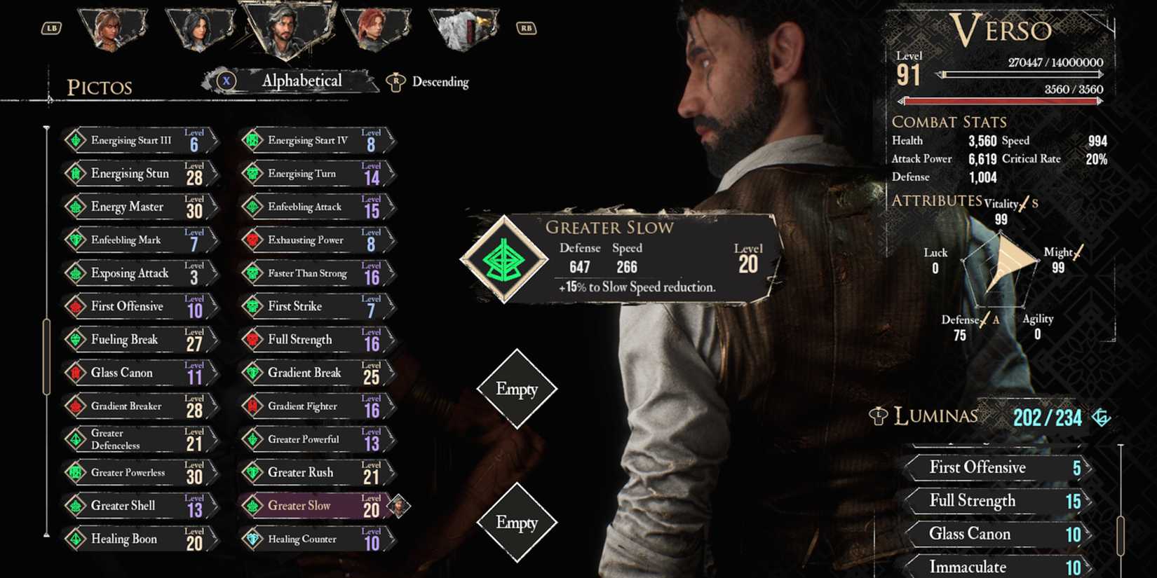 Clair Obscur Expedition 33 - Greater Slow Pictos Verso