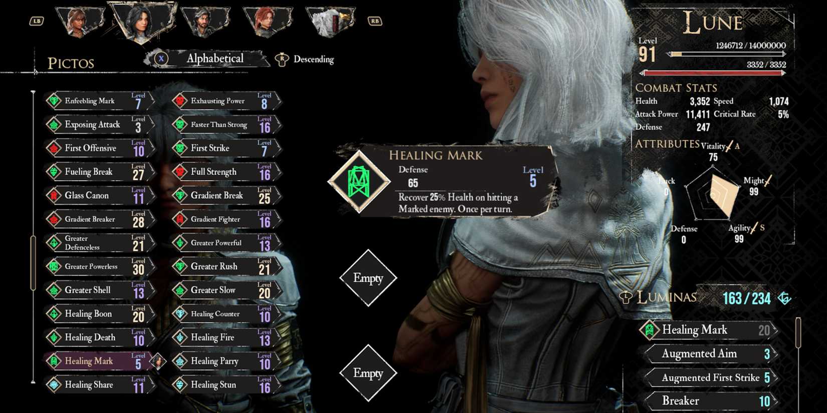 Clair Obscur Expedition 33 Healing Mark Pictos