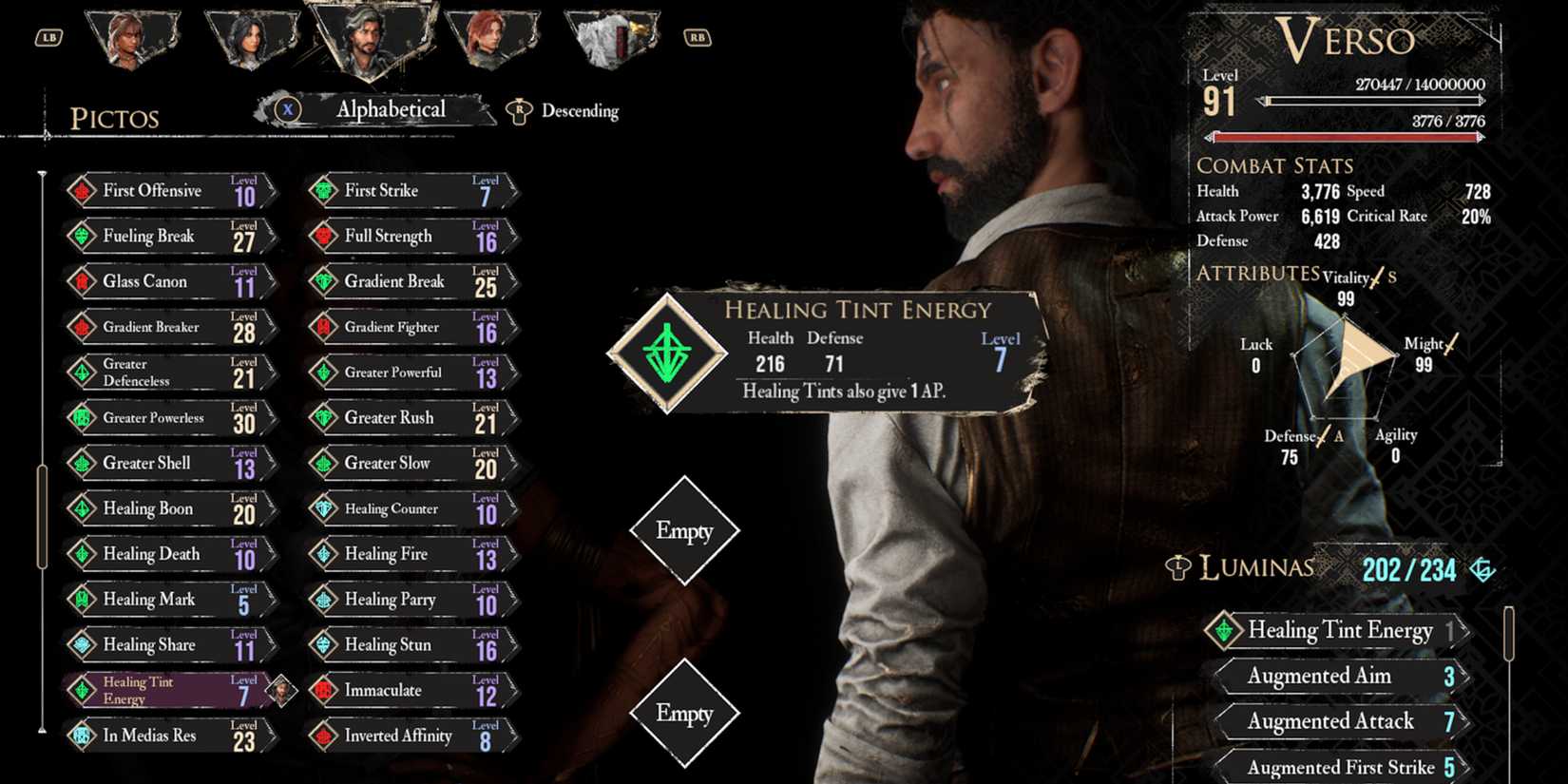 Clair Obscur Expedition 33 Healing Tint Energy Pictos