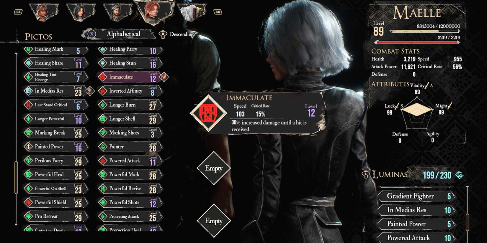 Clair Obscur Expedition 33 Immaculate Picto