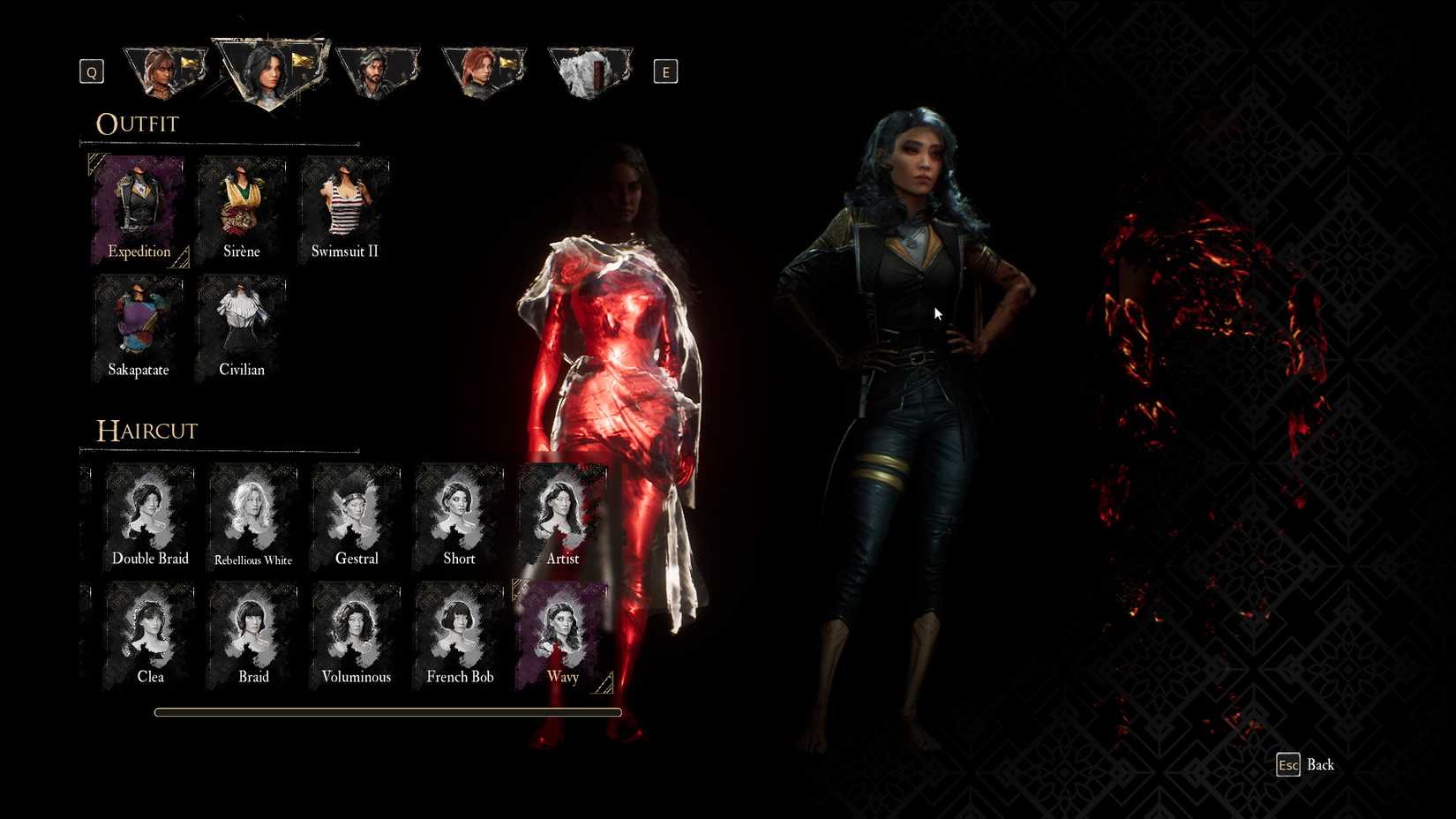 Haircut Wavy untuk Lune di Clair Obscur Expedition 33