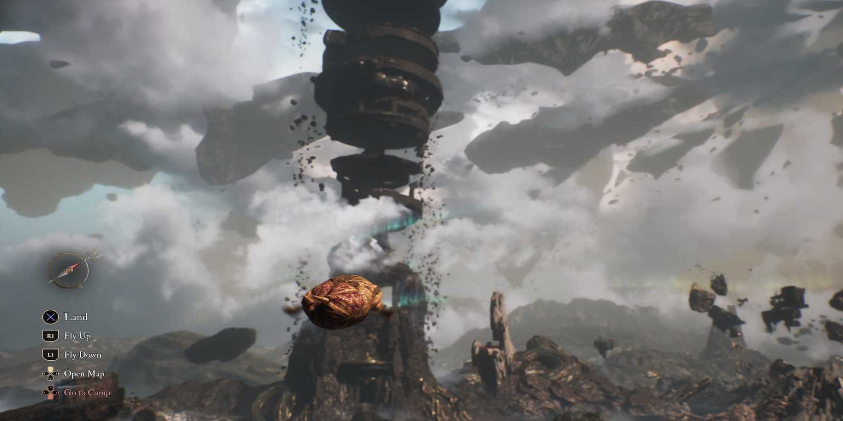 Esquie Flying Past The Endless Tower