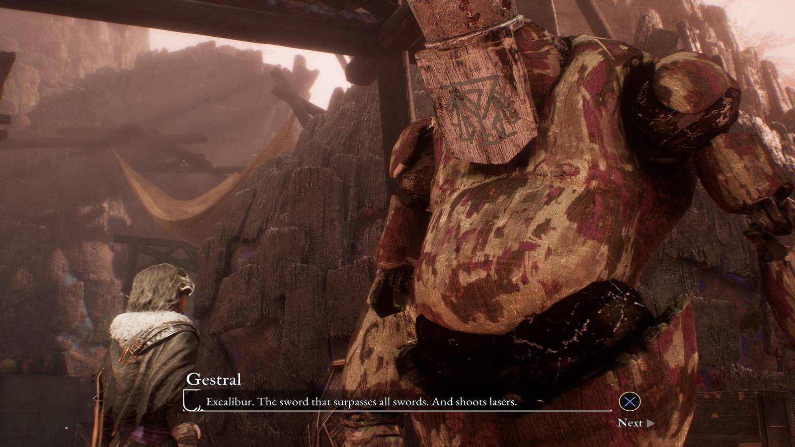 The Player Getting Offered Excalibur 