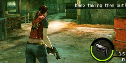 Claire in Resident Evil The Mercenaries 3D