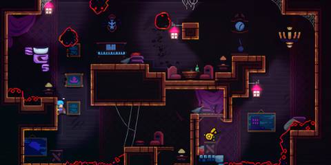 Clinging to a wall in Celeste