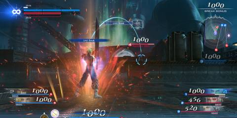 Cloud fighting Sephiroth - Dissidia Final Fantasy NT