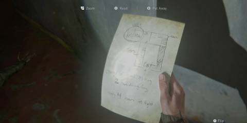 Code Note Inside the Security Deposit Lockers Westlake Bank TLOU2