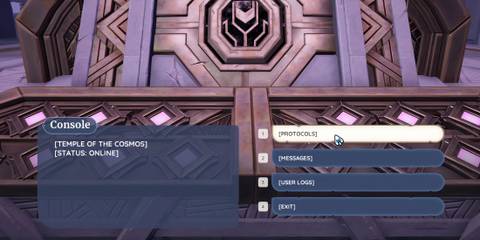 console password in answering the call quest palia