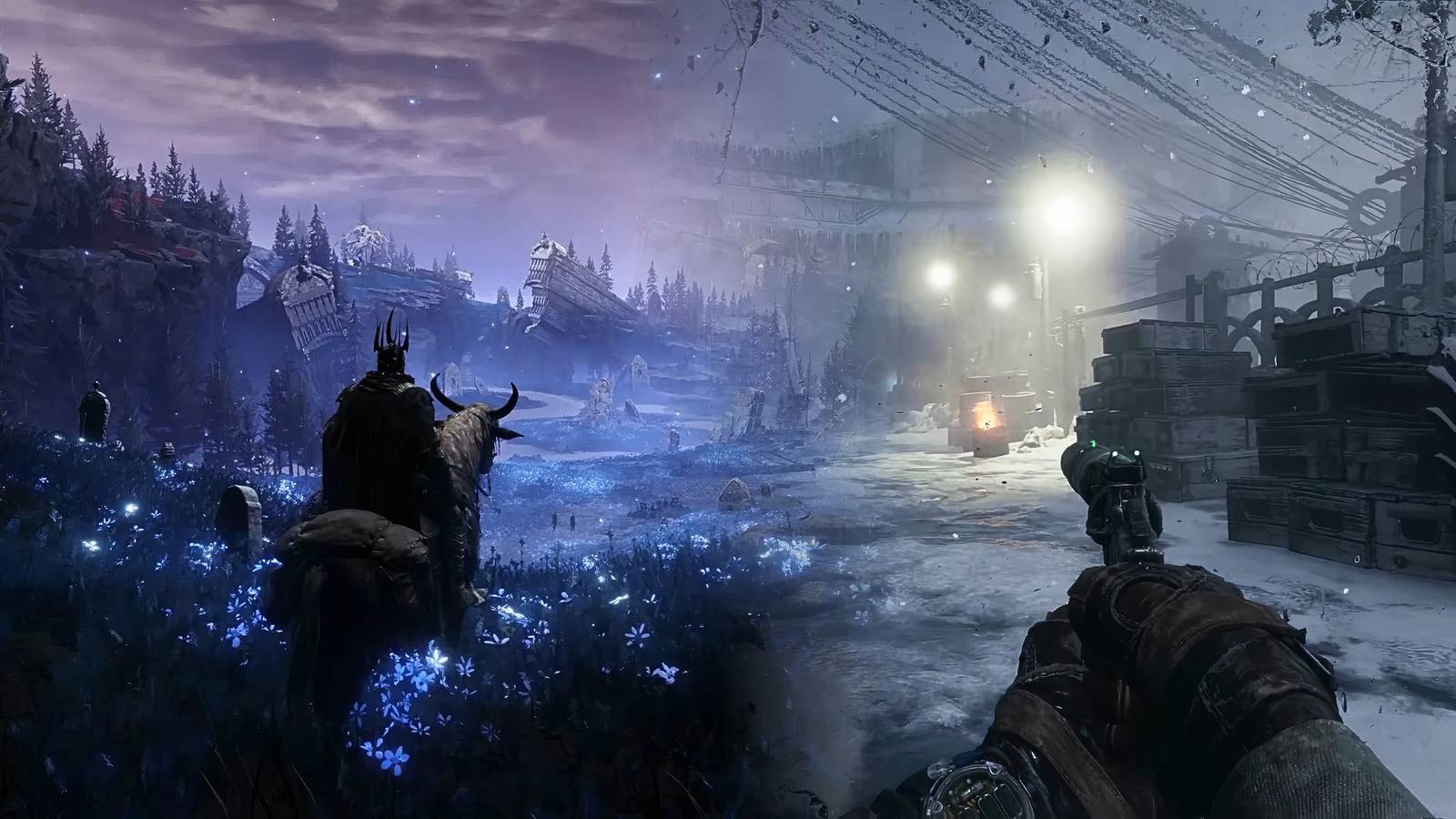 Images of Elden Ring & Metro Exodus