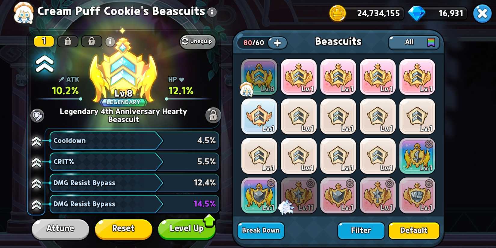 Cream Puff Beascuits Build - Cookie Run Kingdom