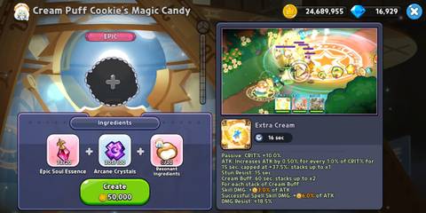 Cream Puff Magic Candy - Cookie Run Kingdom