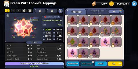 Cream Puff Raspberry Topping Build - Cookie Run Kingdom