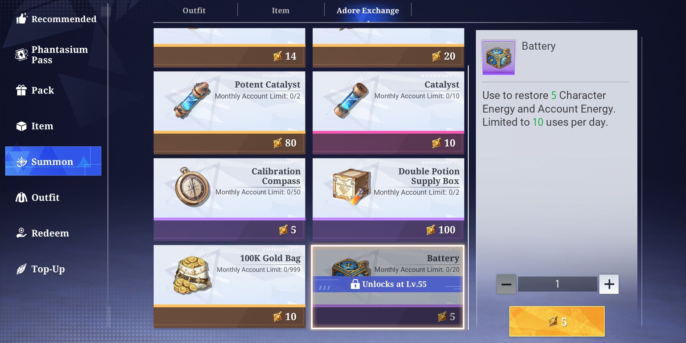 Atlan's crystal -buy a battery pack