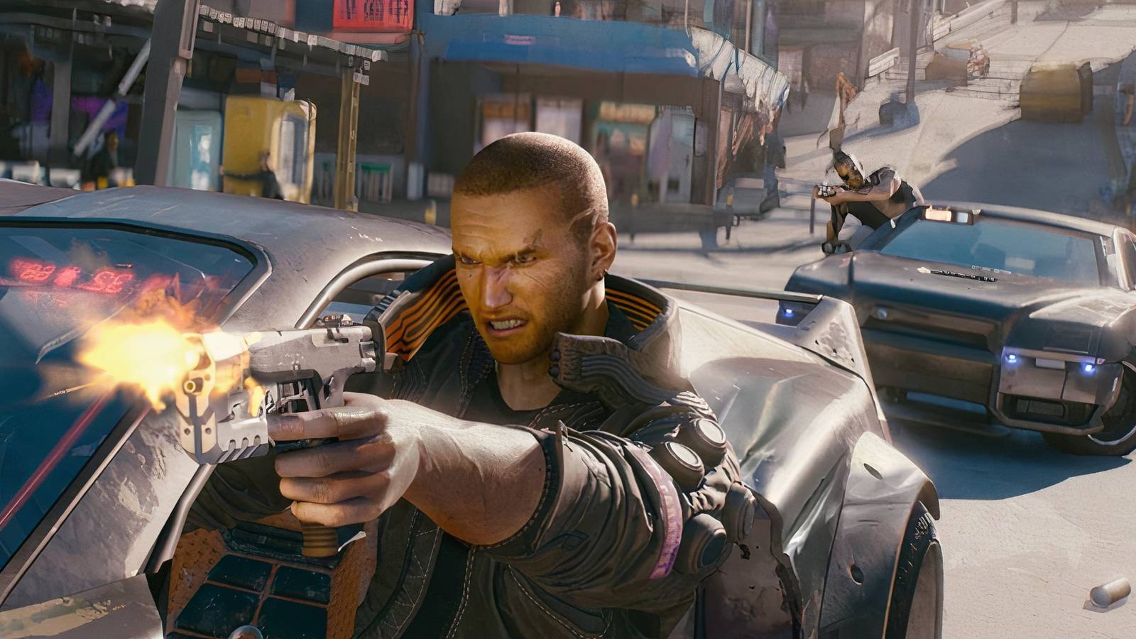 Cyberpunk 2077 shootout