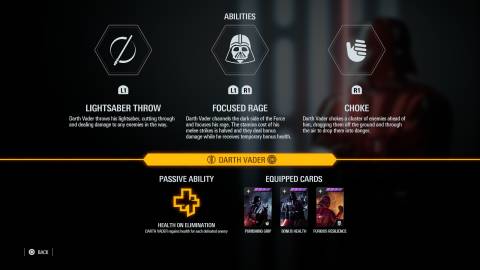 darth vader abilities