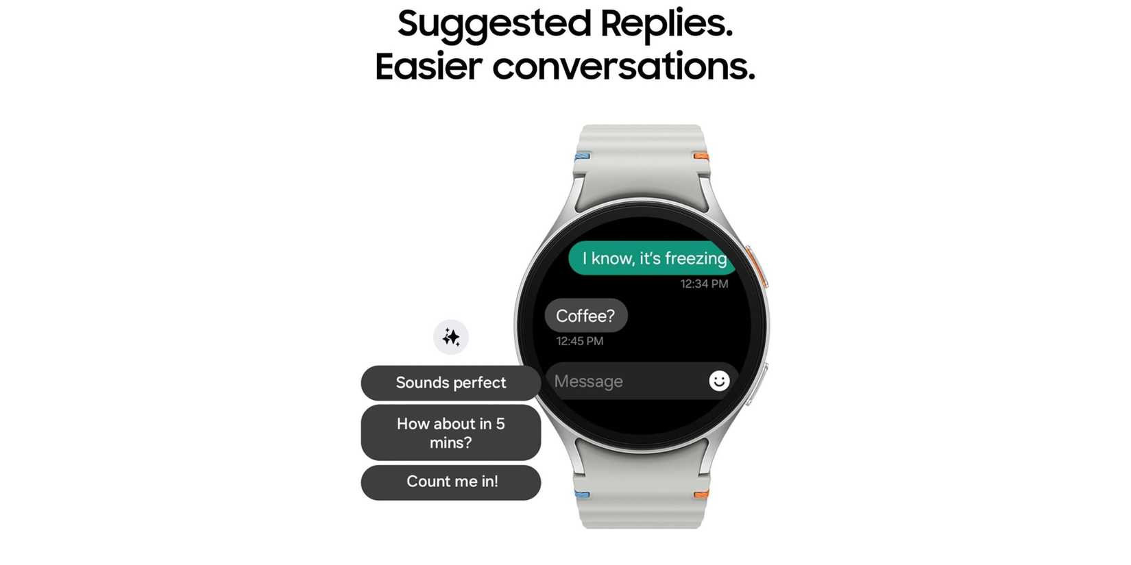 Image of the samsung galaxy watch 7, highlighting the features.