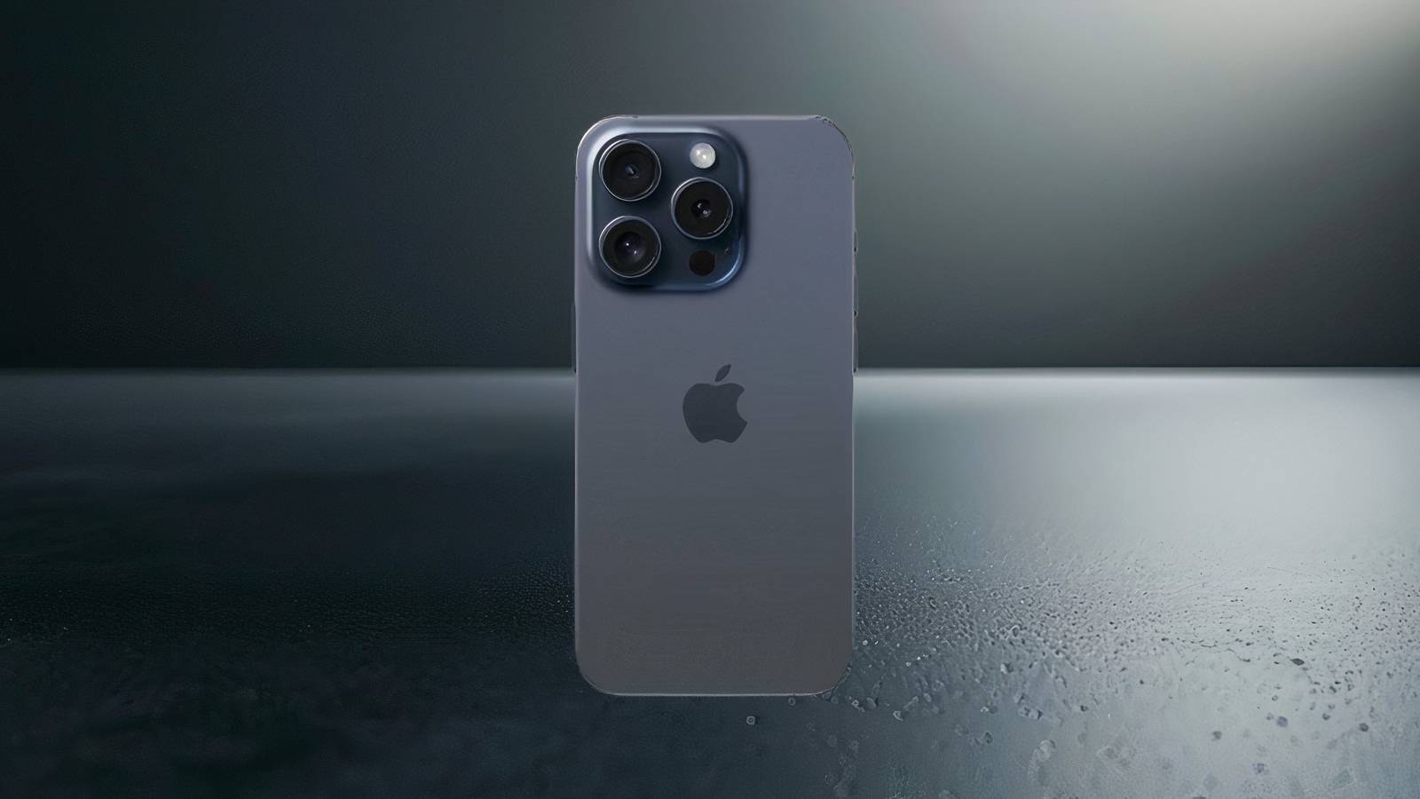 Image of an Iphone on a moon background. 