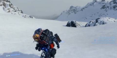 Death Stranding climbing mountain (1)