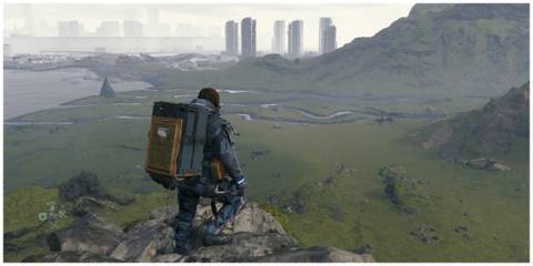 Death Stranding main character standing on edge (1)