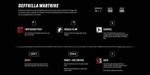 Deffkilla Wartrike Abilities Warhammer 40K Speed Freeks
