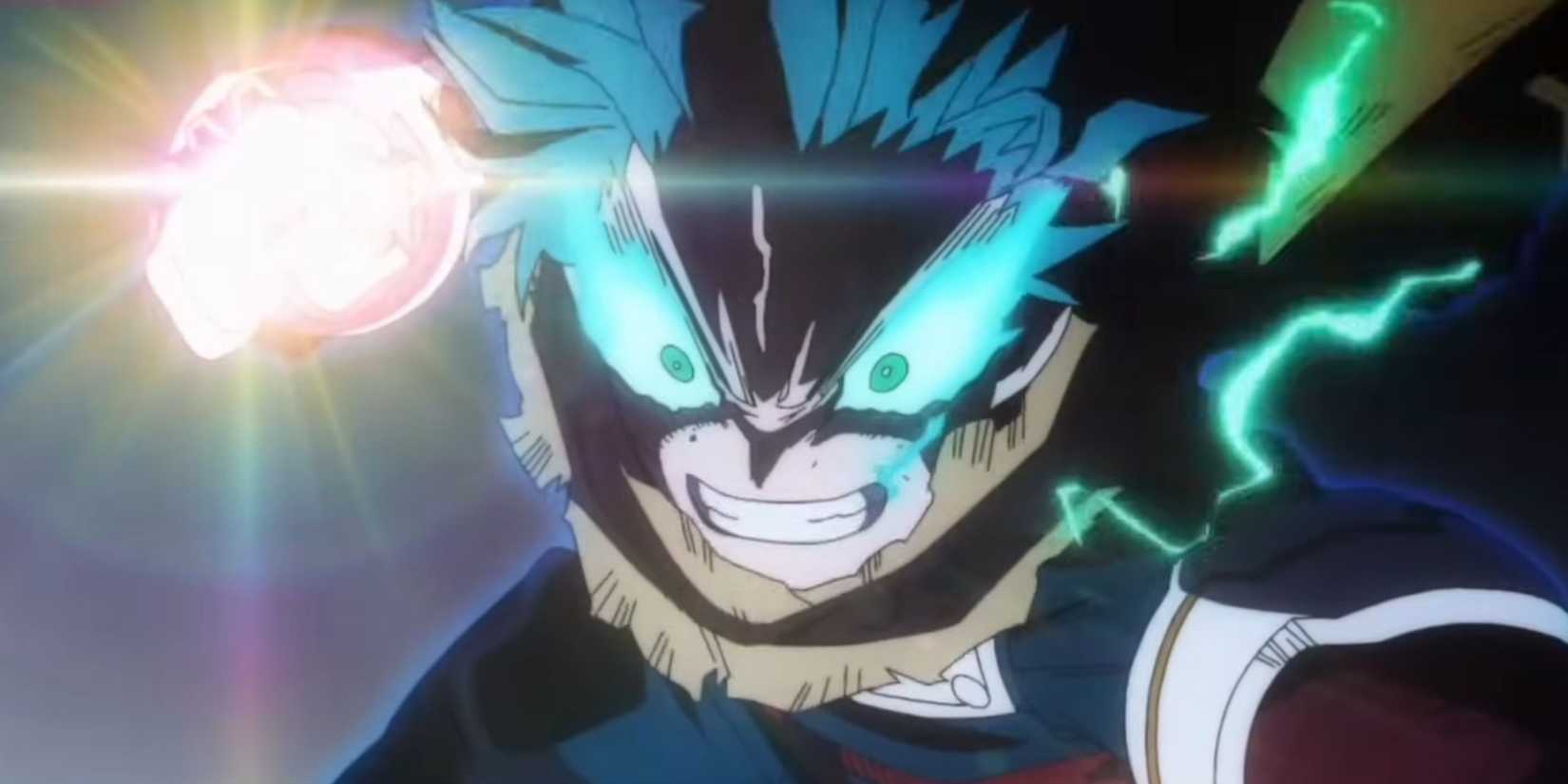 Deku mempersiapkan Detroit Smash terakhirnya melawan Shigaraki di anime lebih baik Fire Force.