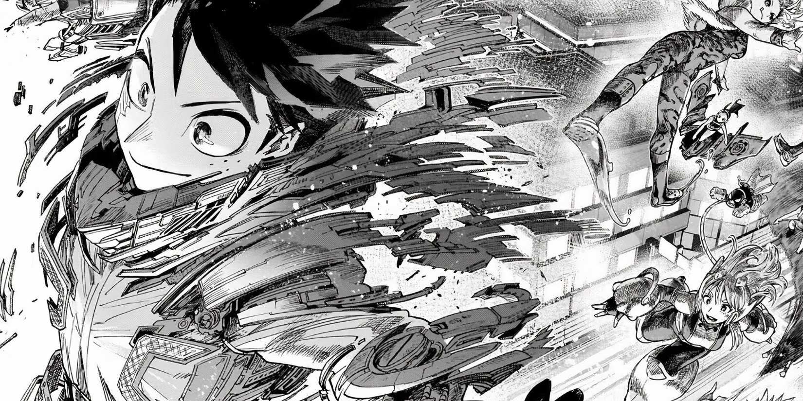 Deku with new armor and abilities in my hero academy