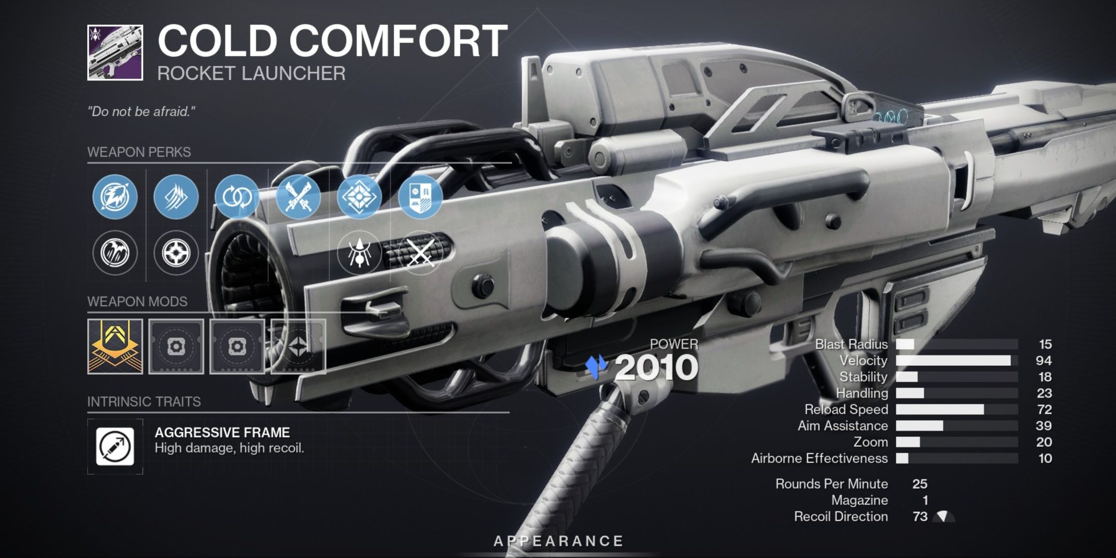 Destiny 2 Cold Comfort