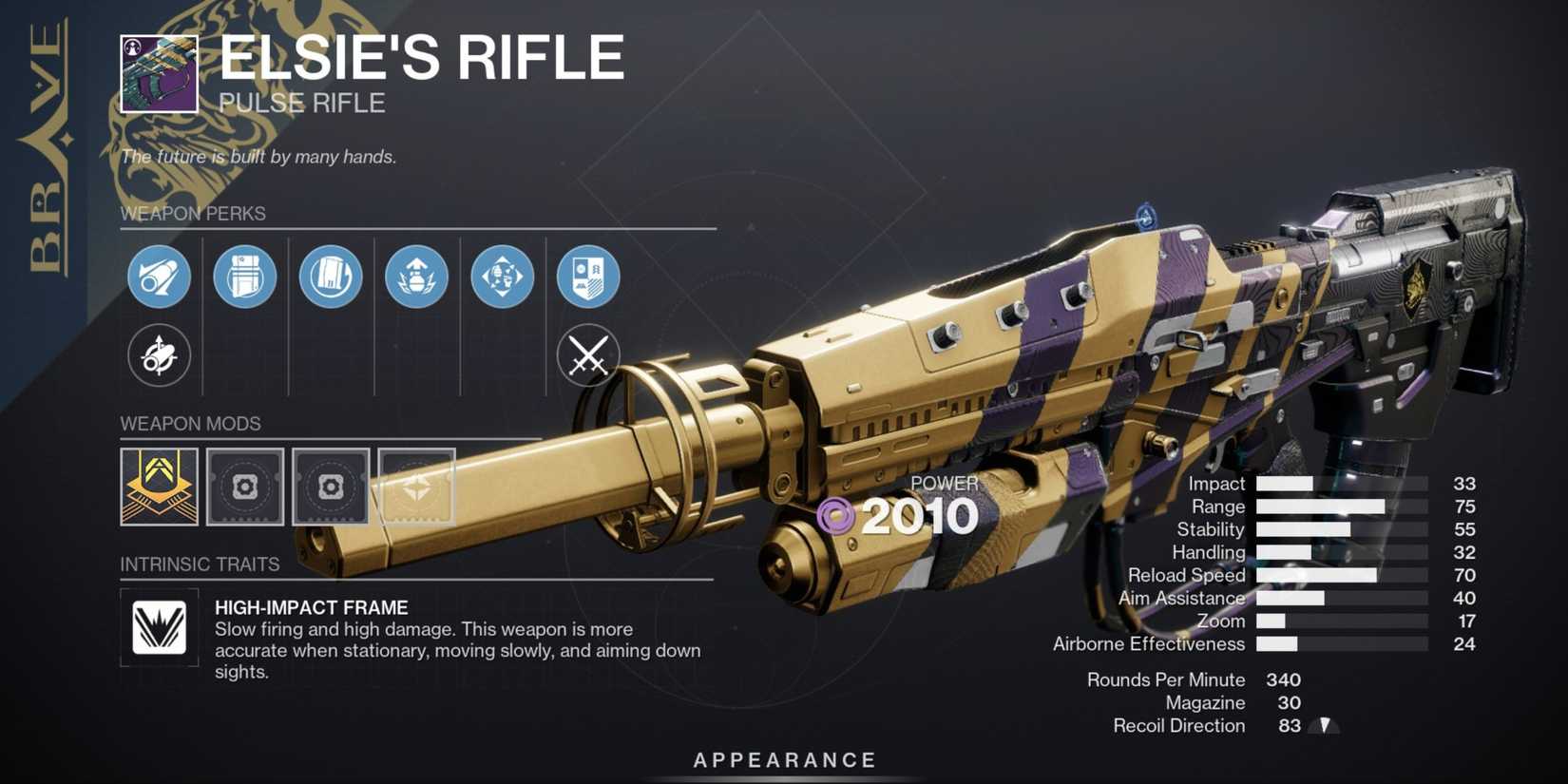 Destiny 2 Elsie's Rifle