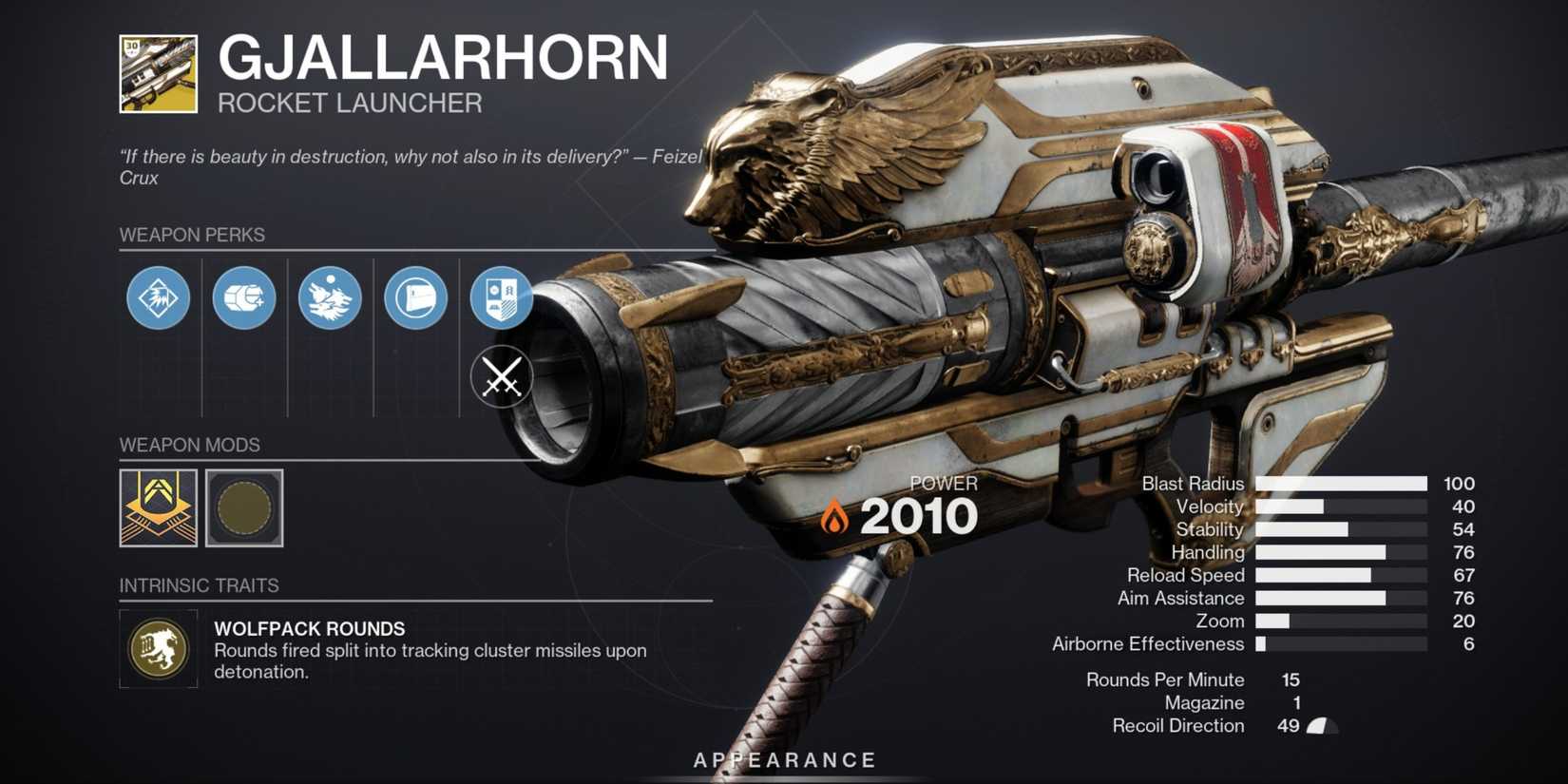 Destiny 2 Gjallarhorn