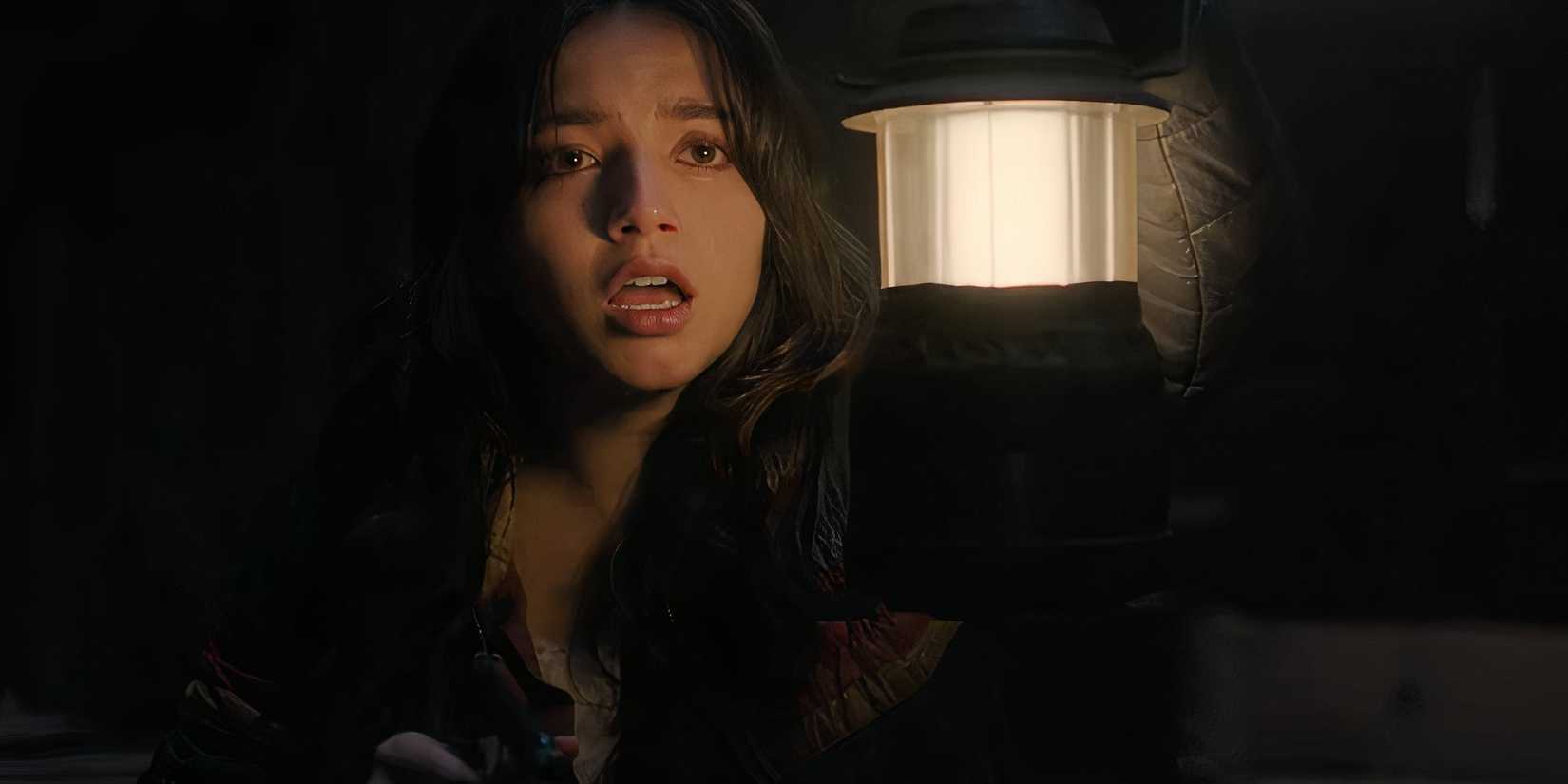 Dina holding a lantern in The Last of Us Season 2