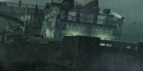 wide shot of the uss discovery