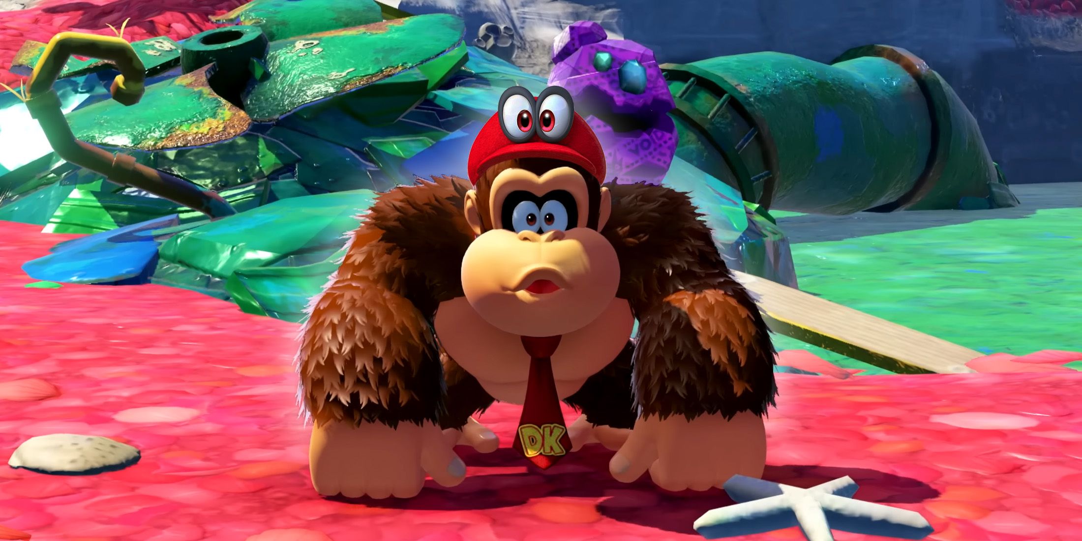 donkey kong bananza multiplayer logical progression super mario odyssey