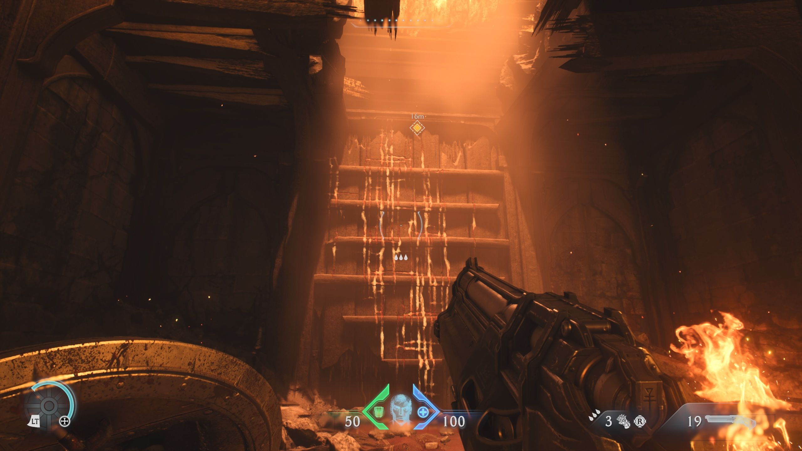 doom dark ages climb wall