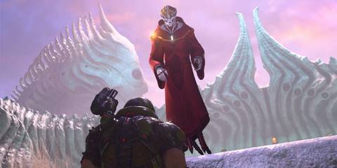 The Doom Slayer and the Seraphim in Doom Eternal - The Ancient Gods Part 1